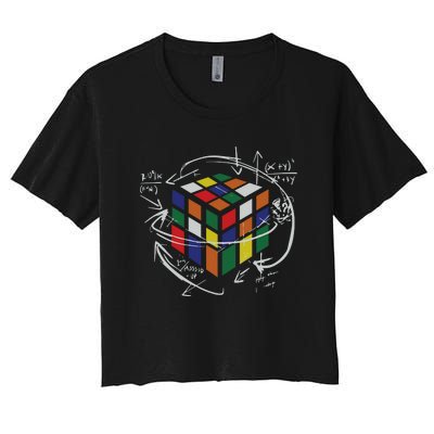 Rubix's Cube EQUATION Funny Women's Crop Top Tee