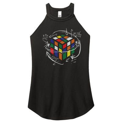 Rubix's Cube EQUATION Funny Women's Perfect Tri Rocker Tank