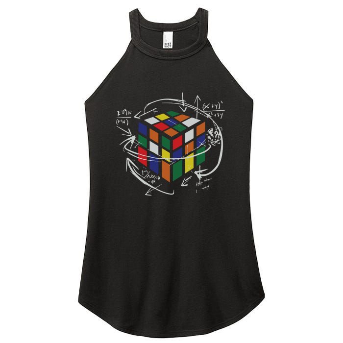 Rubix's Cube EQUATION Funny Women's Perfect Tri Rocker Tank