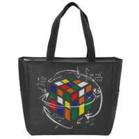 Rubix's Cube EQUATION Funny Zip Tote Bag