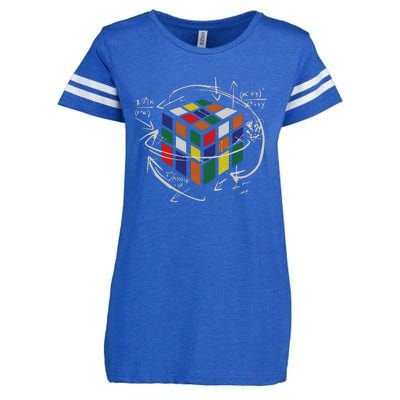 Rubix's Cube EQUATION Funny Enza Ladies Jersey Football T-Shirt