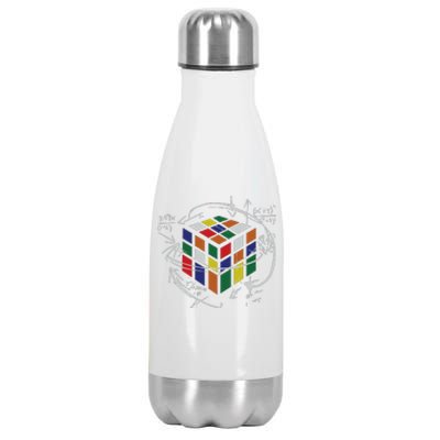 Rubix's Cube EQUATION Funny Stainless Steel Insulated Water Bottle