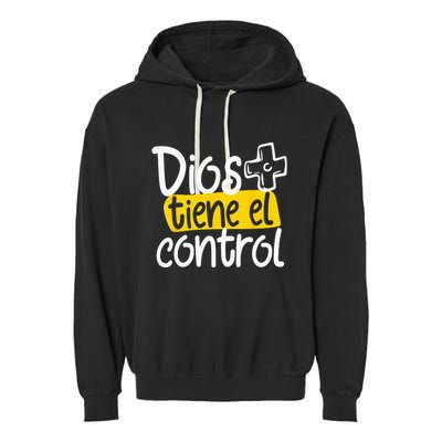 Regalo Cristiano En Espanol Christian Spanish Dios Tiene Con Garment-Dyed Fleece Hoodie