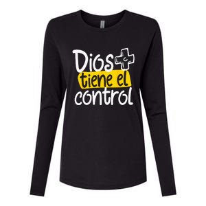 Regalo Cristiano En Espanol Christian Spanish Dios Tiene Con Womens Cotton Relaxed Long Sleeve T-Shirt