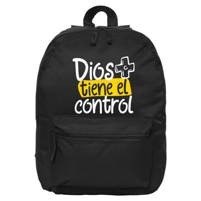 Regalo Cristiano En Espanol Christian Spanish Dios Tiene Con 16 in Basic Backpack
