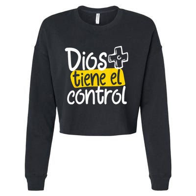 Regalo Cristiano En Espanol Christian Spanish Dios Tiene Con Cropped Pullover Crew