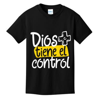 Regalo Cristiano En Espanol Christian Spanish Dios Tiene Con Kids T-Shirt