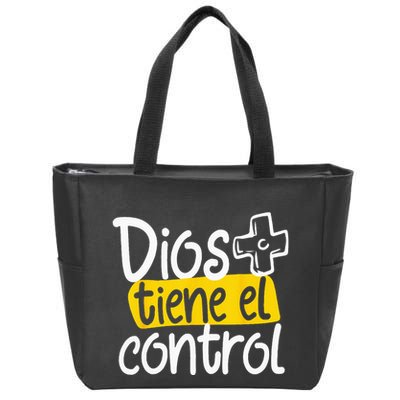 Regalo Cristiano En Espanol Christian Spanish Dios Tiene Con Zip Tote Bag
