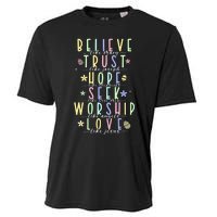 Retro Christian Easter Day Family Cooling Performance Crew T-Shirt