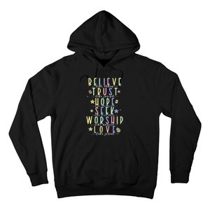 Retro Christian Easter Day Family Hoodie