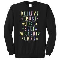 Retro Christian Easter Day Family Sweatshirt