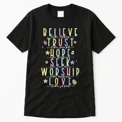 Retro Christian Easter Day Family Tall T-Shirt