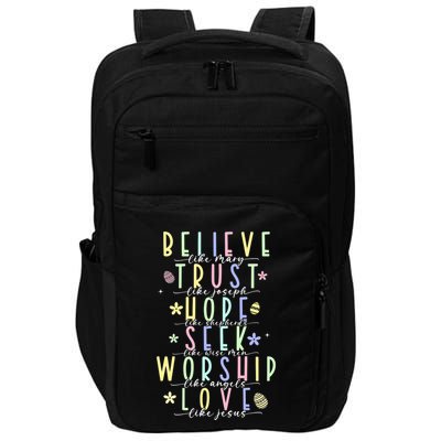 Retro Christian Easter Day Family Impact Tech Backpack
