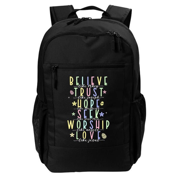 Retro Christian Easter Day Family Backpack