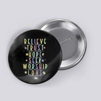 Retro Christian Easter Day Family Button