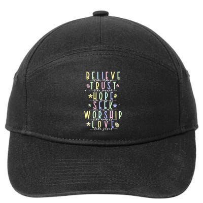 Retro Christian Easter Day Family 7-Panel Snapback Hat