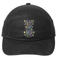 Retro Christian Easter Day Family 7-Panel Snapback Hat