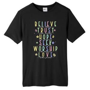 Retro Christian Easter Day Family Tall Fusion ChromaSoft Performance T-Shirt