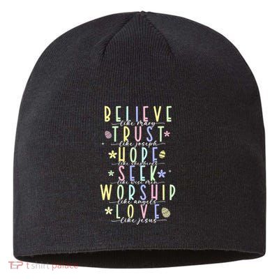 Retro Christian Easter Day Family Sustainable Beanie