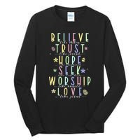 Retro Christian Easter Day Family Tall Long Sleeve T-Shirt