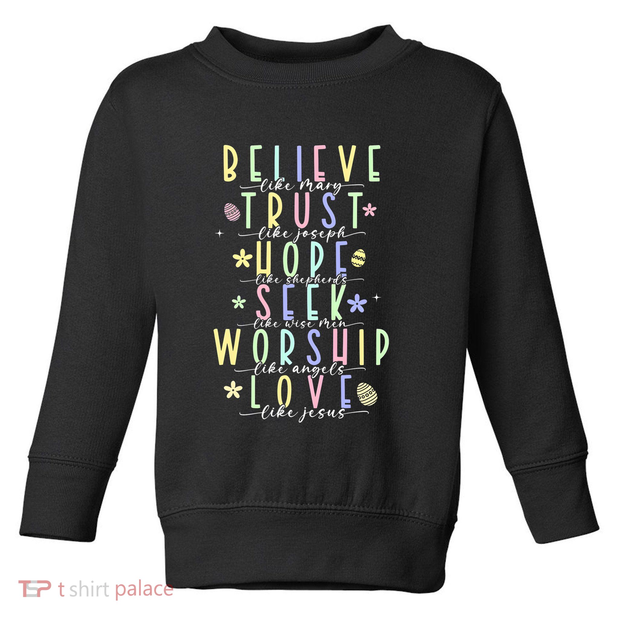 Retro Christian Easter Day Family Toddler Sweatshirt