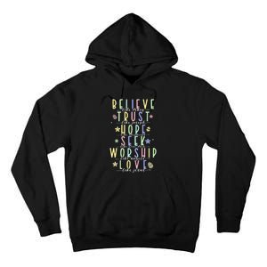 Retro Christian Easter Day Family Tall Hoodie