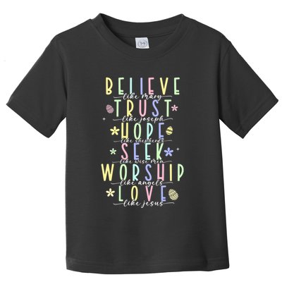 Retro Christian Easter Day Family Toddler T-Shirt