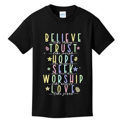Retro Christian Easter Day Family Kids T-Shirt