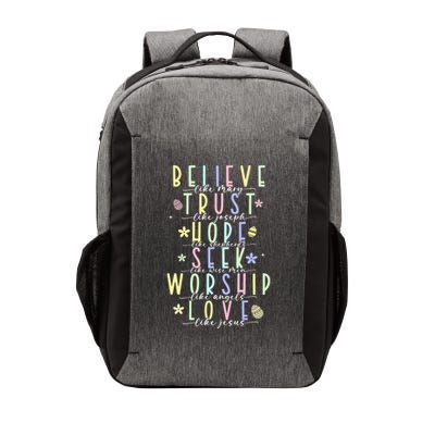 Retro Christian Easter Day Family Vector Backpack