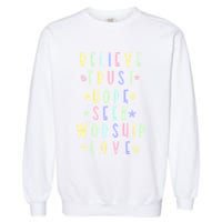 Retro Christian Easter Day Family Garment-Dyed Sweatshirt