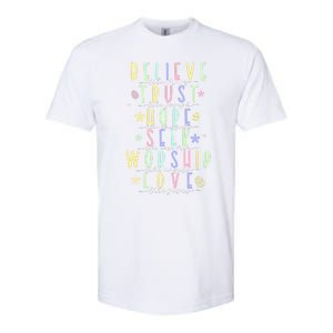 Retro Christian Easter Day Family Softstyle CVC T-Shirt