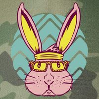 Retro Cool Easter Bunny Legacy Tie Dye Trucker Hat
