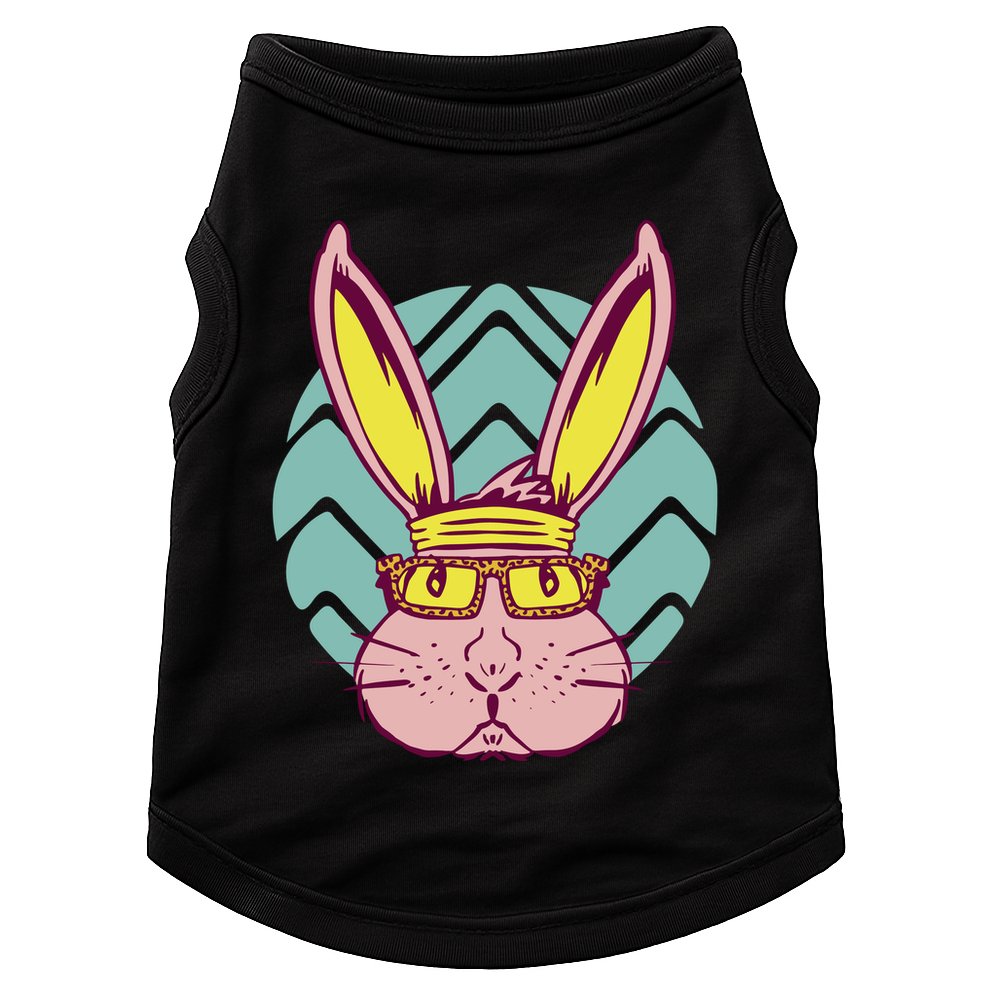 Retro Cool Easter Bunny Doggie Tank