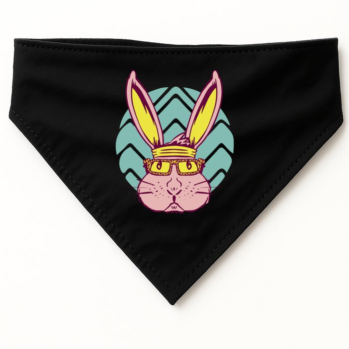 Retro Cool Easter Bunny USA-Made Doggie Bandana