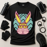 Retro Cool Easter Bunny Performance Shirt