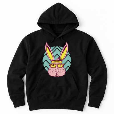 Retro Cool Easter Bunny Hoodie