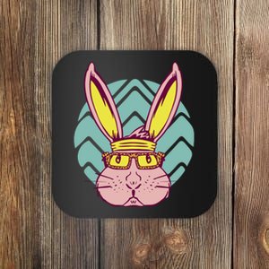 Retro Cool Easter Bunny Coaster