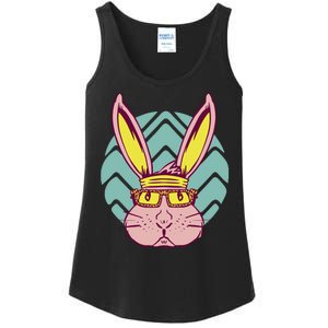 Retro Cool Easter Bunny Ladies Essential Tank