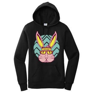 Retro Cool Easter Bunny Women's Pullover Hoodie