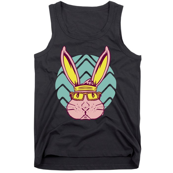 Retro Cool Easter Bunny Tank Top