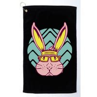 Retro Cool Easter Bunny Golf Towel