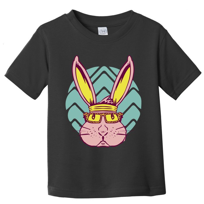 Retro Cool Easter Bunny Toddler T-Shirt