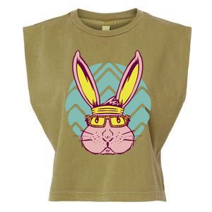 Retro Cool Easter Bunny Garment-Dyed Women's Muscle Tee