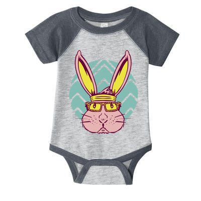 Retro Cool Easter Bunny Infant Baby Jersey Bodysuit