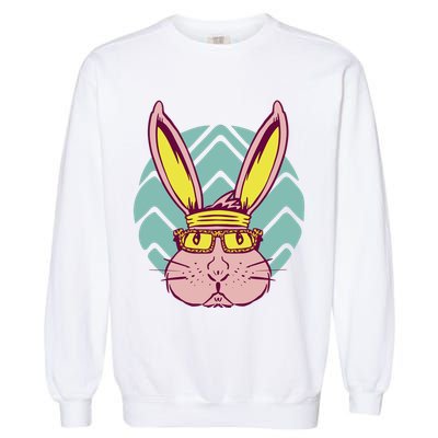Retro Cool Easter Bunny Garment-Dyed Sweatshirt