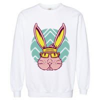 Retro Cool Easter Bunny Garment-Dyed Sweatshirt