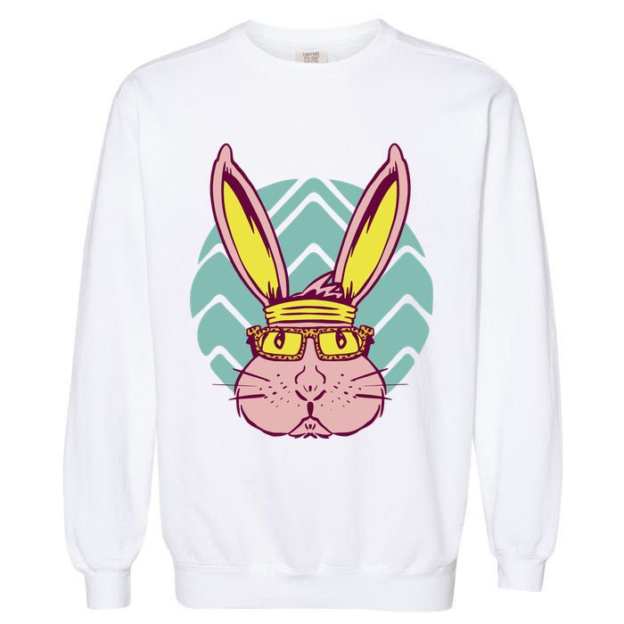 Retro Cool Easter Bunny Garment-Dyed Sweatshirt