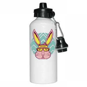 Retro Cool Easter Bunny Aluminum Water Bottle