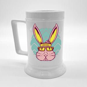 Retro Cool Easter Bunny Beer Stein