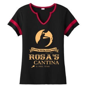 RosaS Cantina El Paso Texas Ladies Halftime Notch Neck Tee